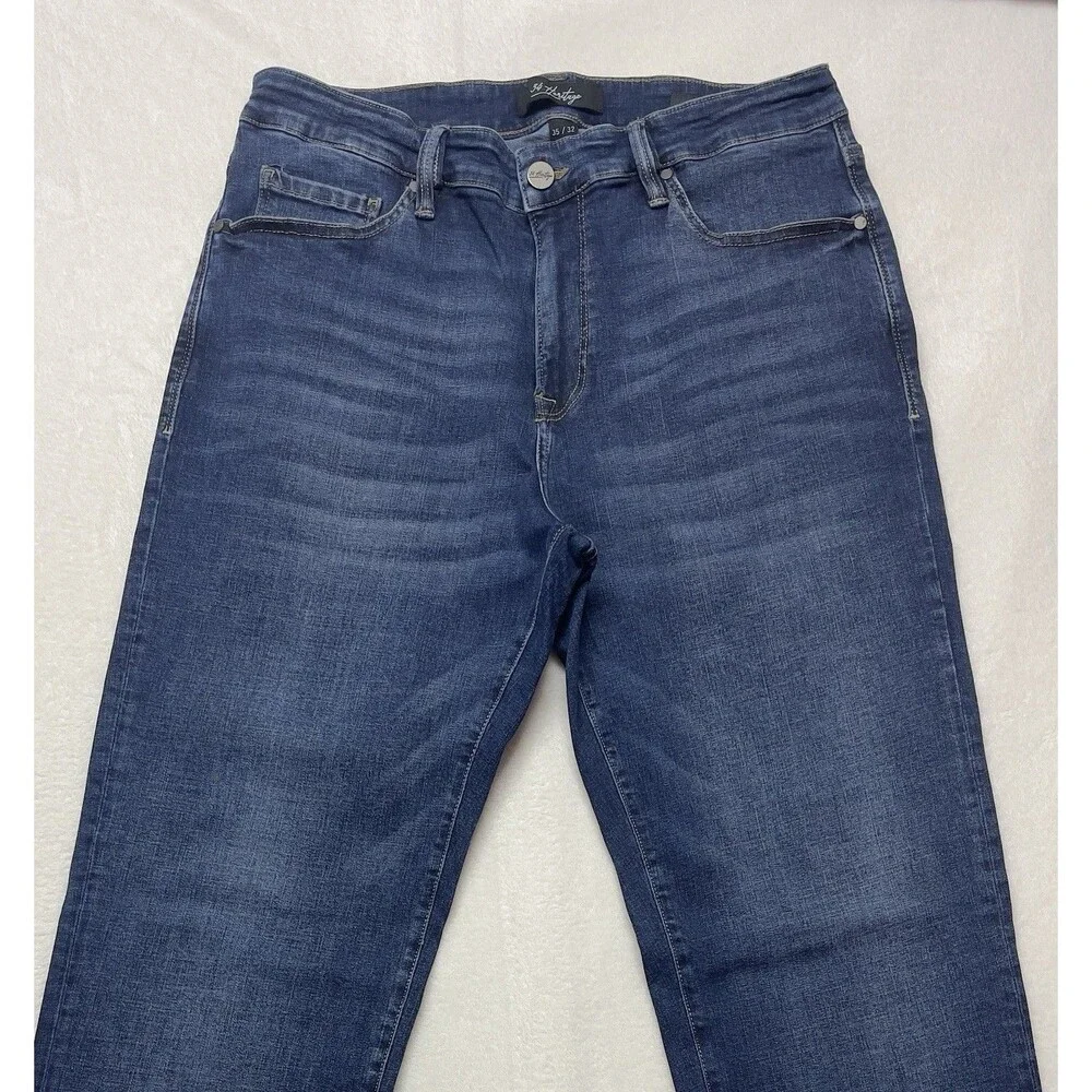34 Heritage Champ Athletic Fit Men's Size 35x32 Stretch Blue Jeans
